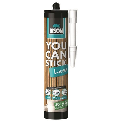 Adeziv PREMIUM pentru lemn BISON You Can Stick, 435g
