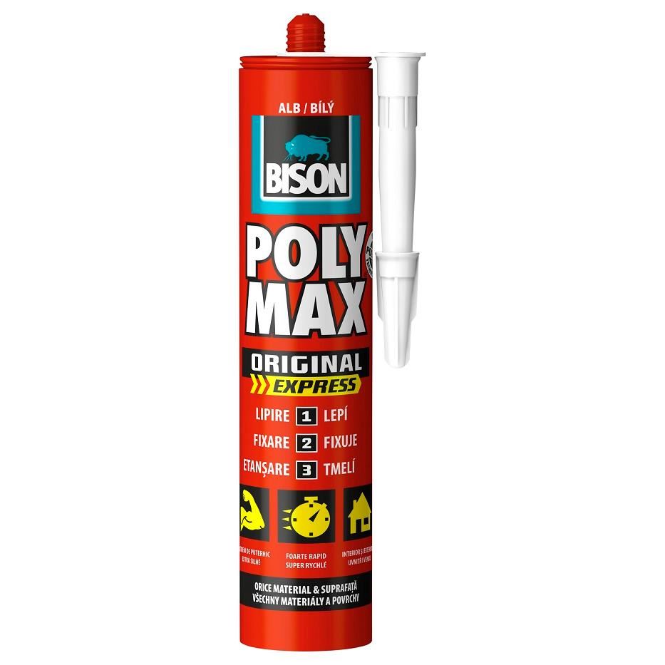 cumpara acum BISON Poly Max Original Express - adeziv și etanșeizant rapid, 425g alb