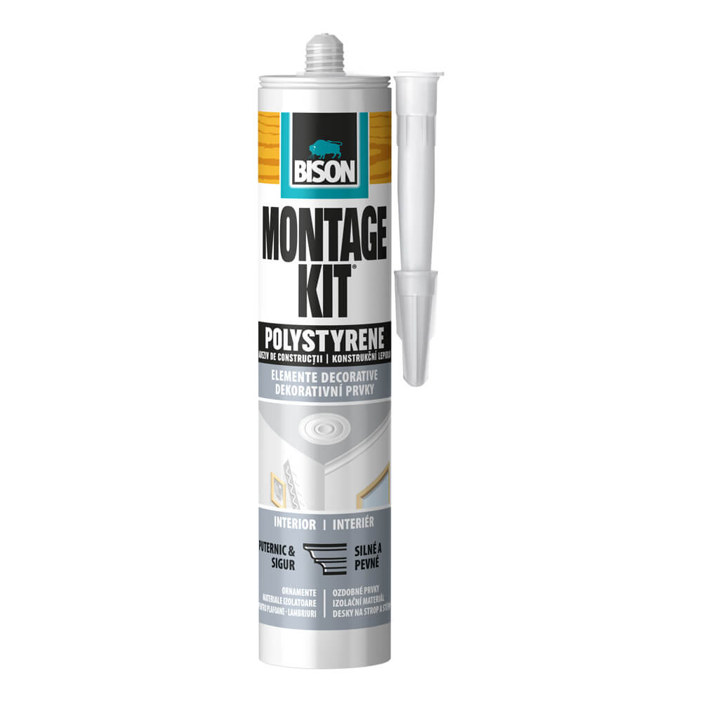 BISON Adeziv pentru polistiren Montage Kit Polystyrene, 470g 