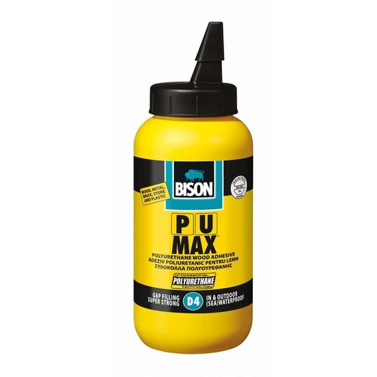 BISON PU Max Adeziv poliuretanic pentru lemn rezistent la apă D4, 750g