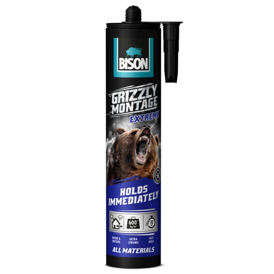 Adeziv pe bază de MS polimer BISON Grizzly Montage Extreme, alb, 435g