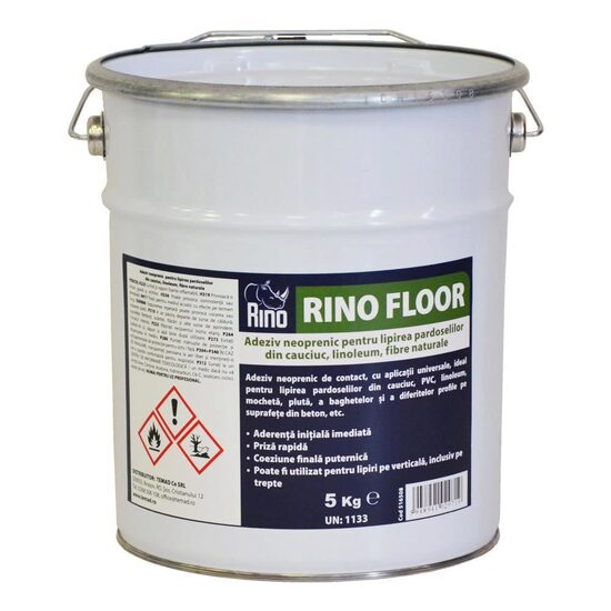 Adeziv neoprenic pentru lipirea pardoselilor din cauciuc și linoleum RINO FLOOR