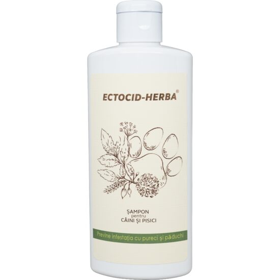 Șampon pentru câine și pisică ECTOCID-HERBA Antiparazitar, 200ml