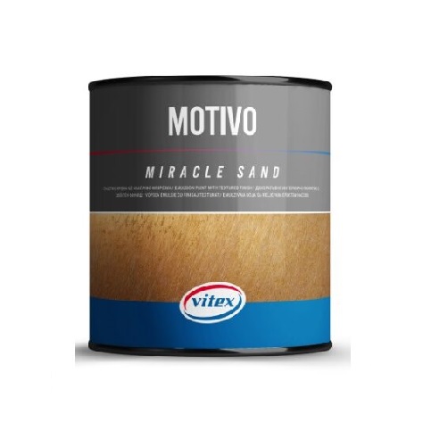 VITEX Motivo Miracle Sand Vopsea pe bază de apă cu finisaj texturat, Silver 905ml
