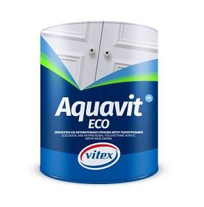 VITEX Aquavit Eco Vopsea email poliuretanică pe bază de apă pentru lemn, alb mat, 750ml