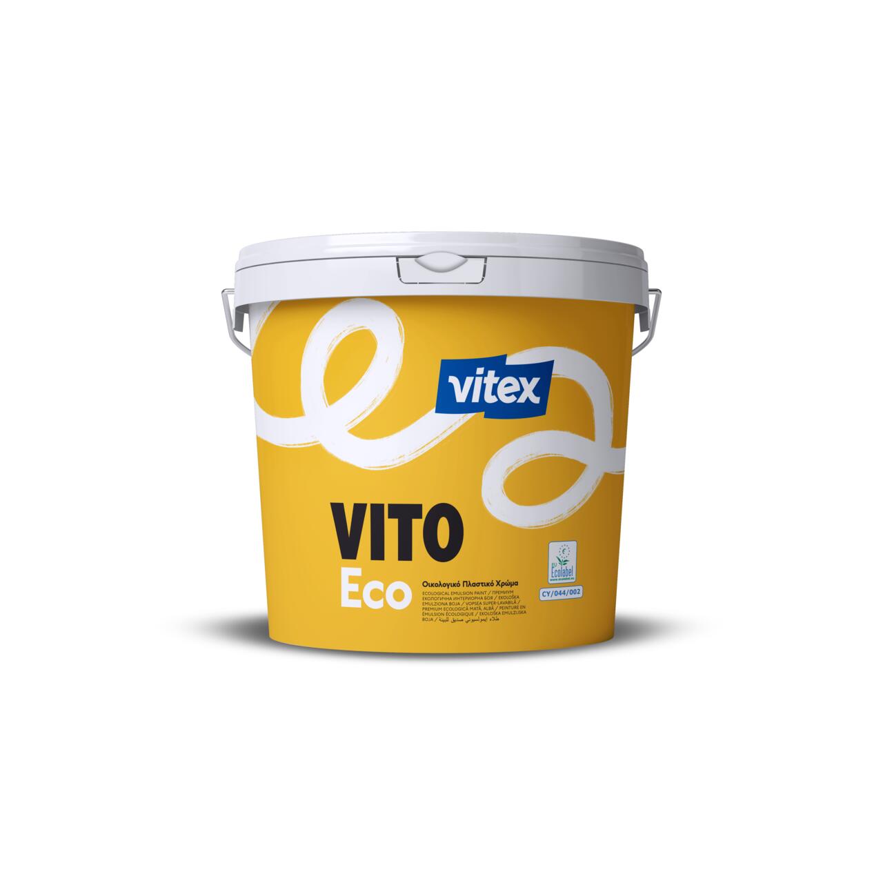 Vopsea super-lavabila premium ecologica mata, VITEX VITO ECO, alba, 3 L