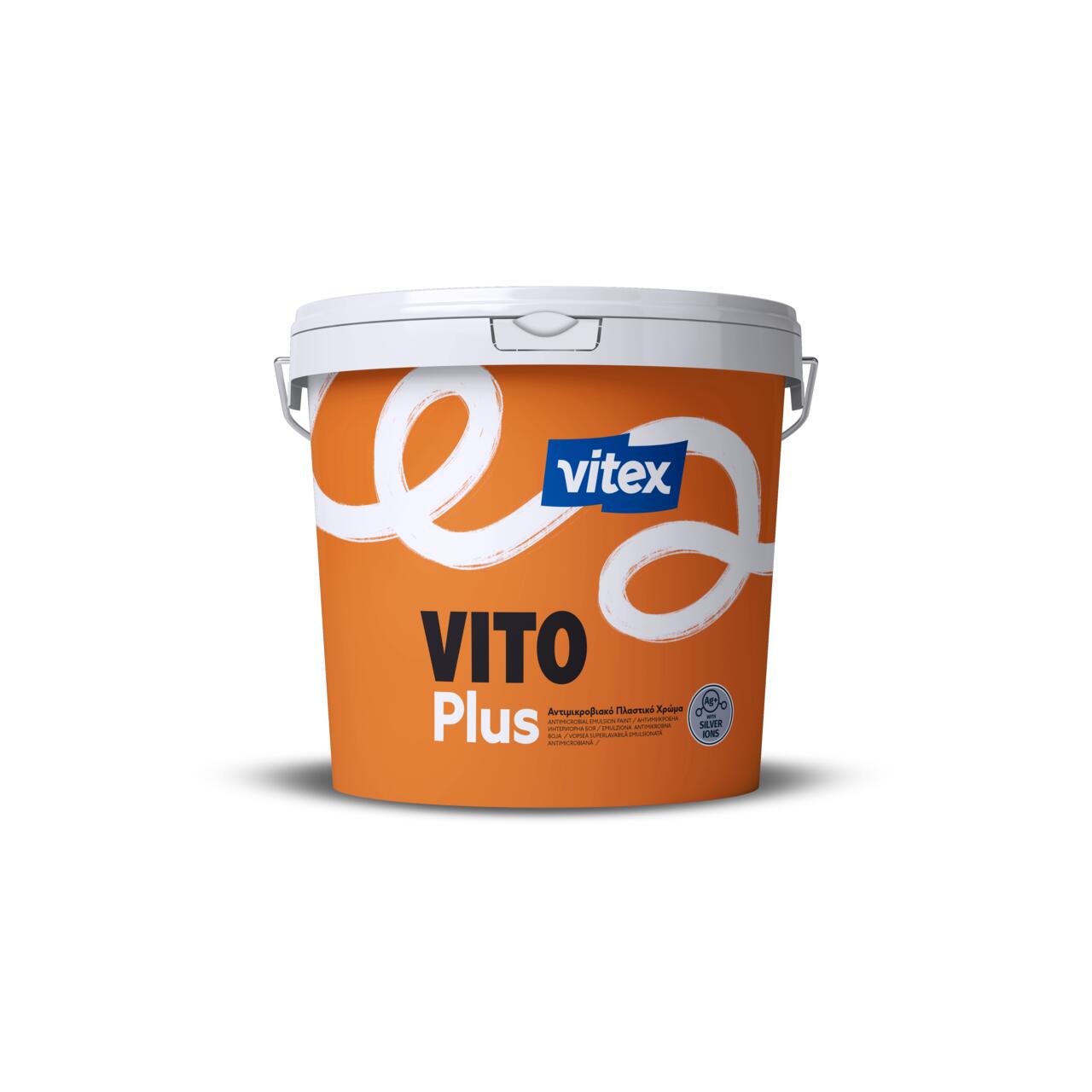 Vopsea super-lavabilă premium antimicrobiana, cu ioni Ag, VITEX VITO PLUS, alba, 3 L