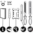 Kit întreținere lanț Oregon,cu pilă rotundă,4.8 mm,325inch