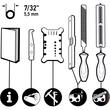 Kit întreținere lanț Oregon,cu pilă rotundă,5.5 mm,3/8inch