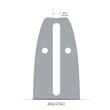 Șina Single Rivet, Oregon, 30 cm (12inch), 3/8inch, 1.1 mm