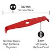 Cuțit trimmer universal Oregon, 2 dinți, 300mm x 3mm