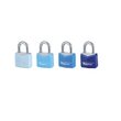 Lacăt bagaje din aluminiu MASTER LOCK 9123EURDQCOLNOPCOL, corp 20mm, clasă securitate 3/10, cheie, set 4 buc.