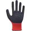 Mănuși peliculă latex negru-rosu FRED, mar. 10