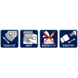 Conector furtun cu sistem de oprire a apei Soft-Touch AquaCraft, 16-19mm (5/8-3/4)