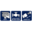 Conector robinet pentru furtun Soft-Touch AquaCraft, 26,5mm G3/4 și 21mm G1/2