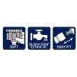 Conector robinet pentru furtun Soft-Touch AquaCraft, 33,3mm G1 și 26,5mm G3/4