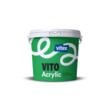 Vopsea acrilică 100% VITEX Vito Acrylic, alb, 3L