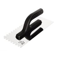 Gletieră din inox cu mâner din plastic, 270x128mm, dinți 8x8