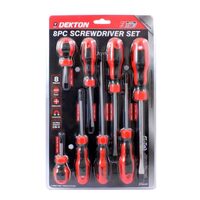Set 8 șurubelnițe magnetice în cruce și drepte DEKTON 