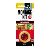 Bandă dublu adezivă pentru construcții BISON Montagekit Tape, 1,5mx19mm
