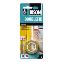 Bandă dublu adezivă universală pentru exterior BISON Double Fix Universal, 1, 5mx19mm