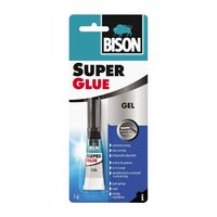 Adeziv instant cianoacrilat BISON Super Glue Gel, 3g blister