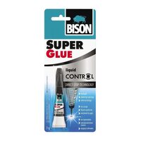Adeziv cianoacrilat BISON Super Glue Control, 3g