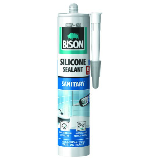 Silicon Sanitar BISON, 280ml, gri