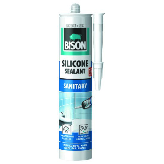 Silicon Sanitar BISON, 280ml, alb 