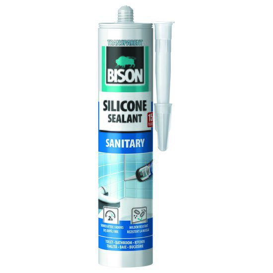 Silicon Sanitar BISON, 280ml, transparent
