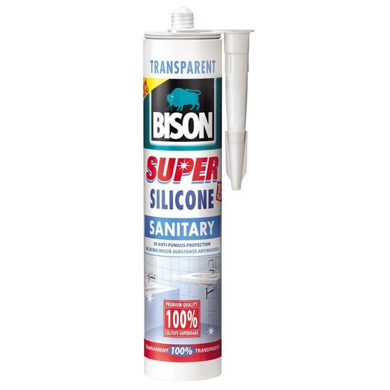 Silicon Sanitar Super BISON, 280ml, transparent