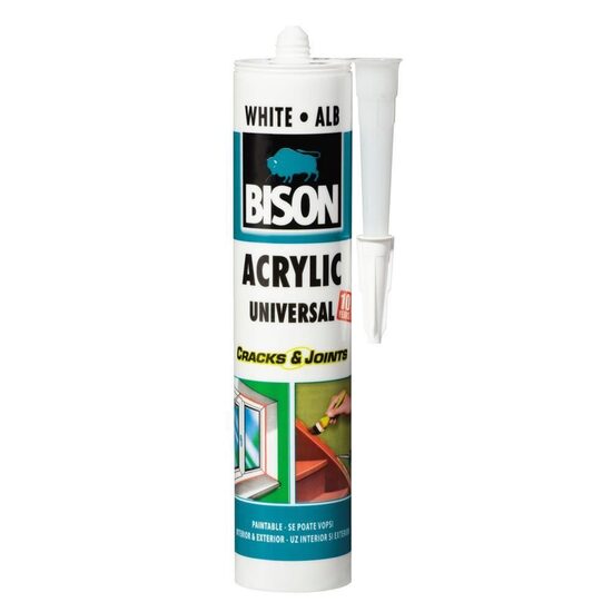 Etanșeizant acrilic BISON Acrylic, 300ml, alb 