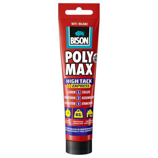 Adeziv și etanșeizant rapid BISON Poly Max High Tack Express, 165g