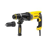 Ciocan rotopercutor DeWALT D25144K-QS, SDS PLUS, 3 funcții, 28mm, 900W, 3J, 2 mandrine, valiză depozitare