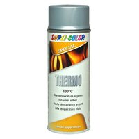 Vopsea spray rezistentă la temperatură DUPLI-COLOR Thermo 800°C, argintiu, 400ml
