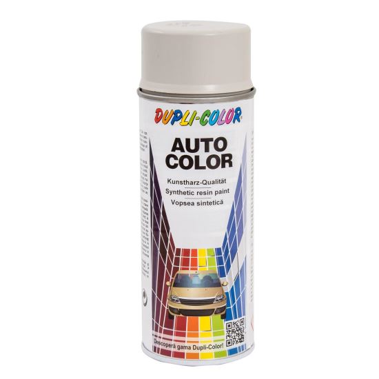 Vopsea spray retuș auto nemetalizată DUPLI-COLOR Dacia, alb gri 13, 350ml