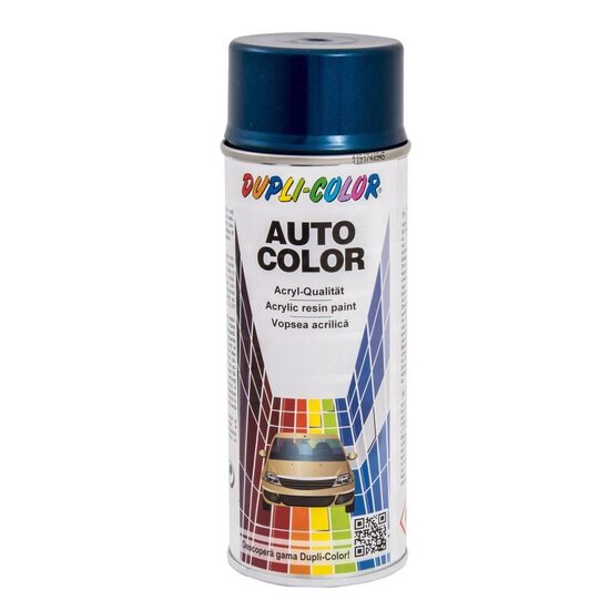 Vopsea spray retuș auto metalizată DUPLI-COLOR Dacia, albastru azur, 350ml