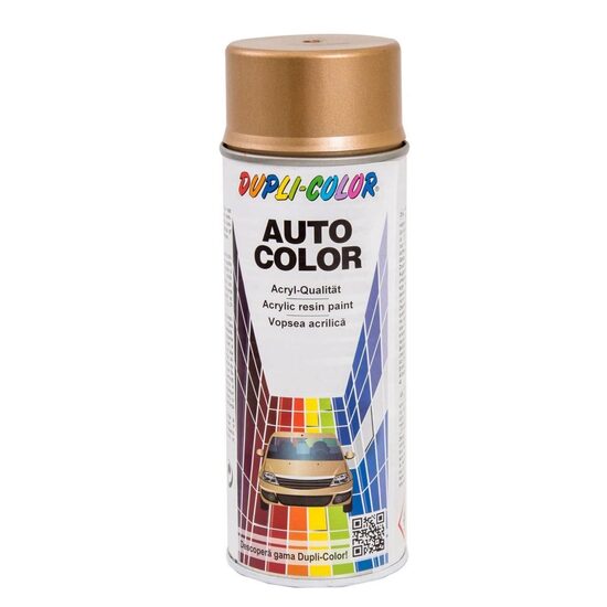 Vopsea spray retuș auto metalizată DUPLI-COLOR Dacia, crem stelar, 350ml
