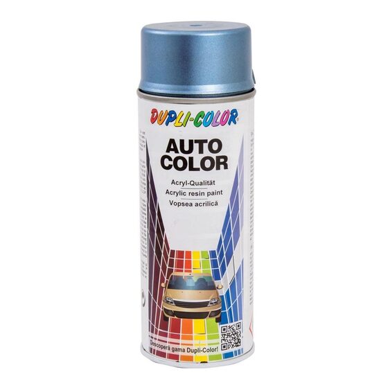 Vopsea spray retuș auto metalizată DUPLI-COLOR Dacia, bleu stelar, 350ml
