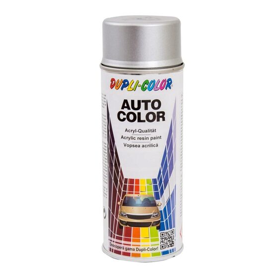 Vopsea spray retuș auto metalizată DUPLI-COLOR Dacia Logan, gri platine, 350ml