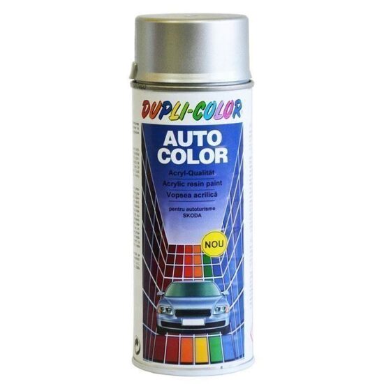 Vopsea spray retuș auto metalizată DUPLI-COLOR Skoda, argintiu diamant 9102,350ml