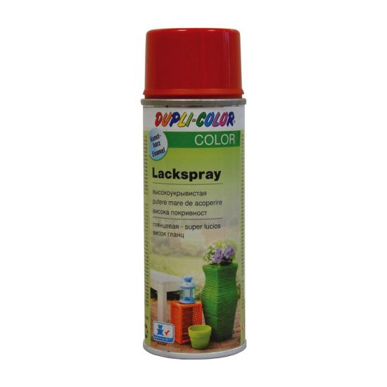 Vopsea spray decorativă DUPLI-COLOR Lackspray, sintetică, roșu, 200ml