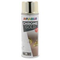 Vopsea spray decorativă efect crom auriu DUPLI-COLOR Chrome Gold, 200ml