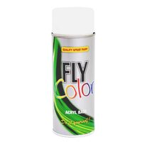 Vopsea spray decorativă FLY COLOR, RAL 9010 alb mat, 400ml