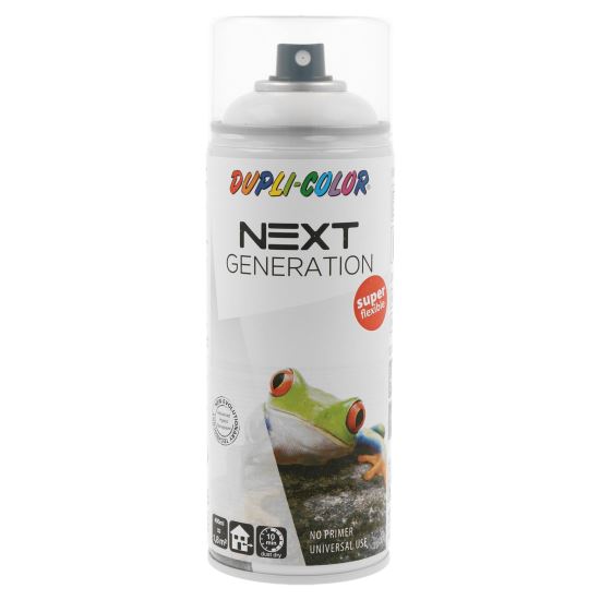 Vopsea spray decorativă DUPLI-COLOR Next, RAL 9010 alb lucios, 400ml