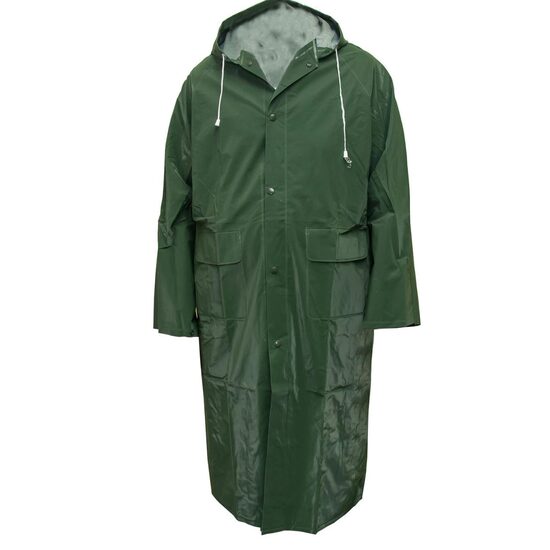 Pelerină impermeabilă din PVC/poliester BE-06-001, verde, L