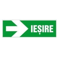 Indicator "Ieșire dreapta" (săgeată), 10cmx30cm, PVC, Ieșire dreapta