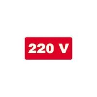 Semn de avertizare "220V", 10cmx5cm, PVC, 220V