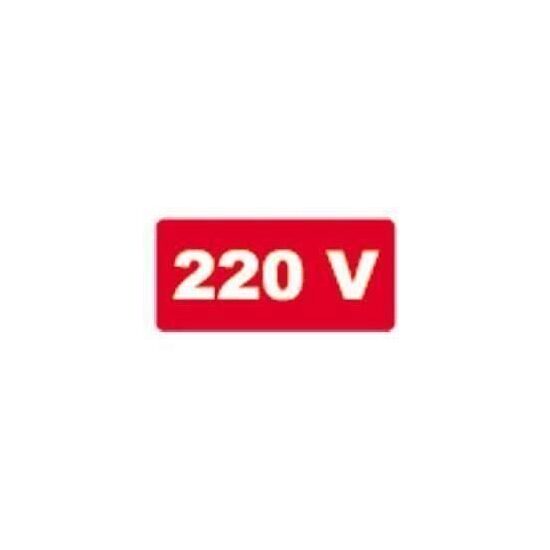 Semn de avertizare "220V", 10cmx5cm, PVC, 220V