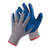 Mănuși cu peliculă din cauciuc în palmă HS-04-002, m.10, albastru